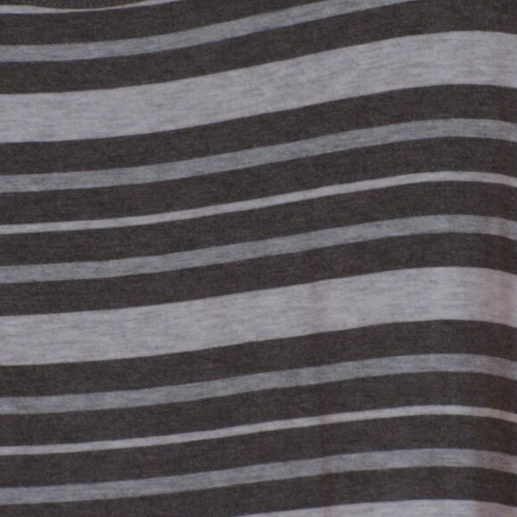 * 2/$15 LuLaRoe Irma Tunic Blouse Large Oversized Brown Gray Stripe High Low - Picture 3 of 4